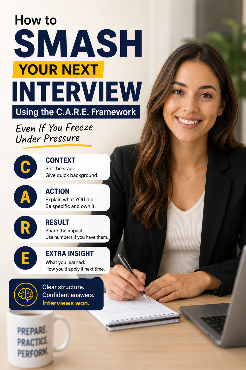 How to Smash Your Next Interview Using the C.A.R.E. Framework Even If You Freeze Under Pressure